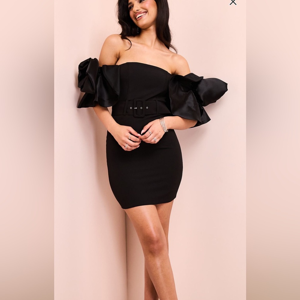 Black Mini Pencil Dress for Cocktail Events